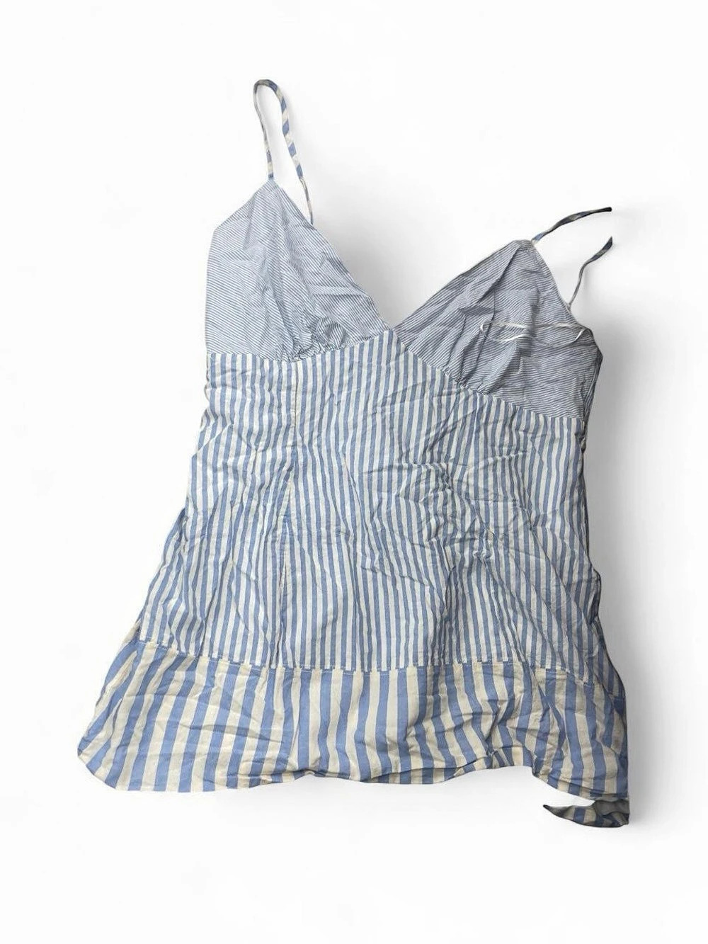 Fashion Nova Striped Cami in Blue & White Size XL